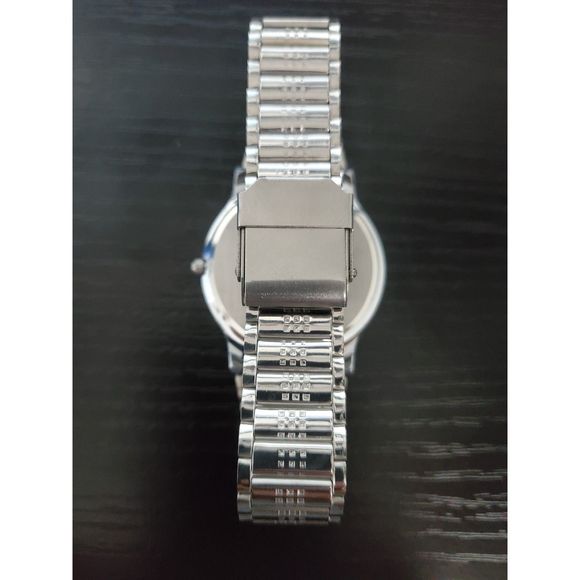 🔥NEW Seiko Slim Blue Quartz Men's Wrist Watch Japan Made - Gorgeous! - Picture 3 of 6